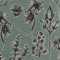 Preview: French Terry "herbarium" Lila-Lotta dunkelmint
